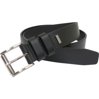Izod Cens Double Keeper Leather Belt in Black at Nordstrom Rack, Size X-Large