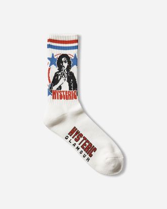 Hysteric Glamour Woman Banana Sports Socks White
