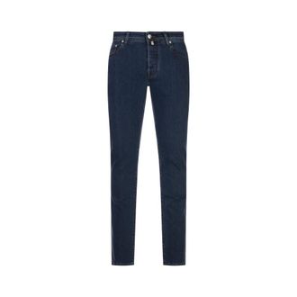 Jacob Cohen Slim-fit Jeans, male, Blue, Size: W31 Blue Trousers with Elastane Blend