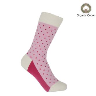 Peper Harow Pin Polka Womens Socks - Pink