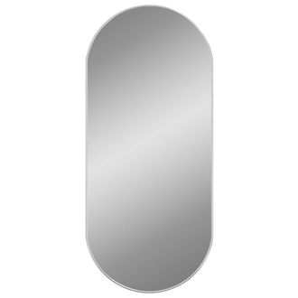 vidaXL Espejo De Pared Ovalado Plateado 100x45 Cm Vidaxl