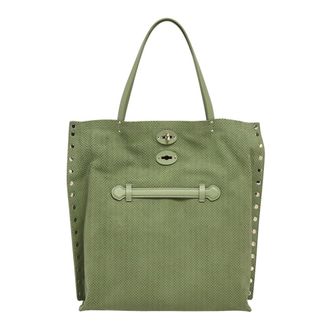 Zanellato Tote Bags, female, Green, Size: ONE SIZE A Spasso Amoretto M