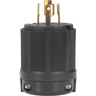 OEM Enchufe Macho De 4 Pines Con Bloqueo, Contactos De Lat&oacute;n, Est&aacute;ndar Estadounidense 120/208v 20a Para Uso Industrial