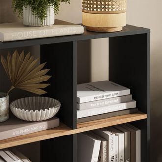 Vicco Separador De Ambientes Karree, Antracita/roble Dorado, 72 X 107.8 Cm, Vicco