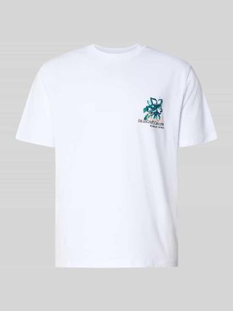 Jack & Jones T-Shirt mit Motiv-Print und Rundhalsausschnitt in Weiss, Gr&ouml;&szlig;e XXL