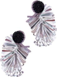 Simitri Petal Fringe Earrings in Gray at Nordstrom