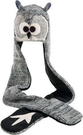 Nirvanna Designs Owl Hatscarf in White at Nordstrom, Size Small