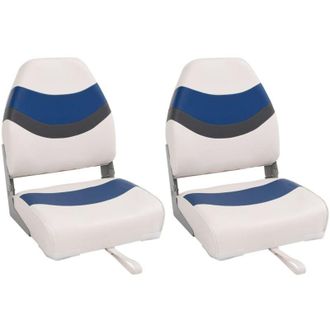 vidaXL Asientos De Barco Plegables Con Respaldo Alto 2 Uds 44x38x55 Cm Vidaxl