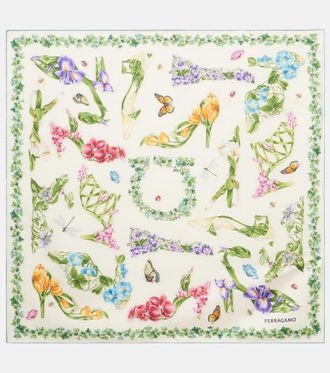 Ferragamo Floral silk scarf