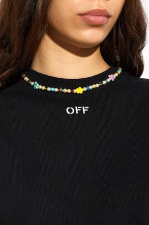 Off-white Short Necklace, Womens, Multicolour