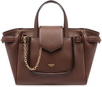 Lancel Handbag Small Grained Leather Bag