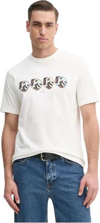 Paul Smith 3D Rij T-shirt - Heren - T-shirts - Wit - XL - Katoen - Tops