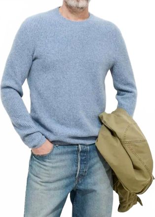 Alex Mill Jordan Sweater Top In Marled Stonewash Cashmere