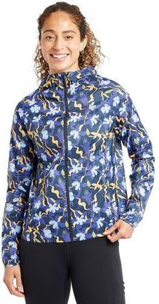 Oiselle Whirlwind Jacket - Womens in Ink Blue Aquila Bloom at Nordstrom, Size X-Small