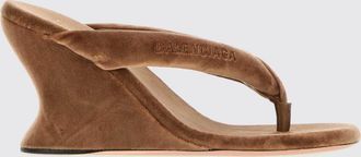 Balenciaga Sandalo infradito Gaeta in velluto con tacco a zeppa scultoreo