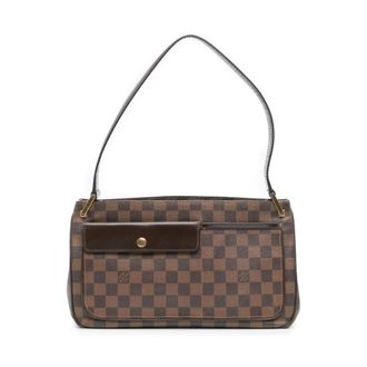 Louis Vuitton Pre-owned Shoulder Bags, female, Brown, Size: ONE SIZE Pre-owned Checkered Pattern Shoulder Bag