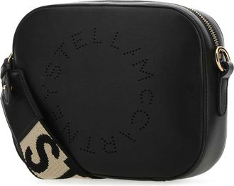 Stella McCartney Womens Black Alter Mat Mini Stella Logo Crossbody Bag 1000 F: Polyamid T1: Polyester Borse A Tracolla