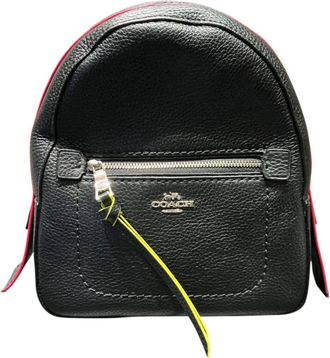 Coach Black Leather Backpack (Pre-Owned)