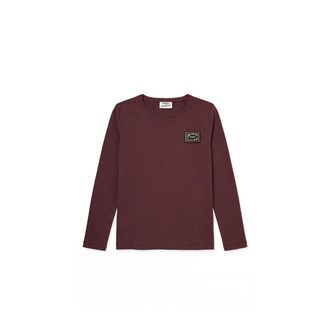 Freddy T-shirt manica lunga in cotone e modal con patch e strass