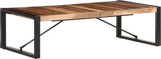 vidaXL Mesa De Centro De Madera Maciza 140x70x40 Cm Vidaxl
