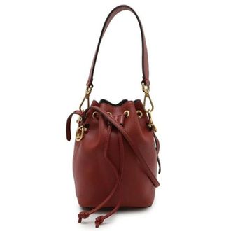 Fendi Pre-owned Leren Bucket Bag - Dames - Pre-owned - Rood - Maat: ONE Size Leer