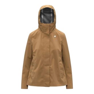 K-Way K-Way, Light Jackets, female, Brown, Size: XL Madalina Bonded Jersey