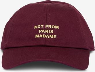 Dr&ocirc;le de Monsieur Stoffkappe mit gesticktem Logo Slogan