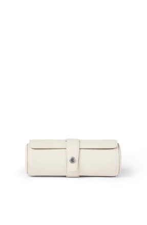 Brunello Cucinelli Calfskin watch case in Chalk at Nordstrom