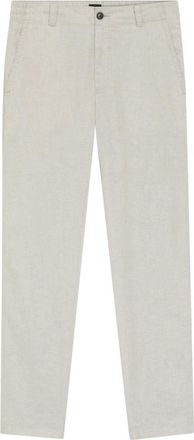 HUGO BOSS Heren, Broeken, Beige, Maat: W33 L32 Linnen