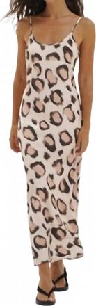 LnA Josie Slip Blurred Floral Dress In Santa Rose