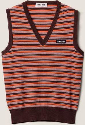 Miu Miu Maglieria Wool Stripes F.18