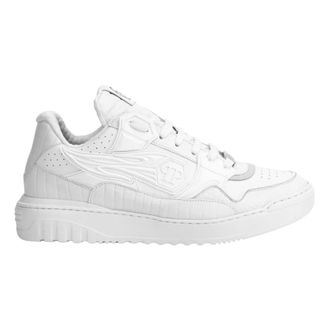 Philipp Plein Heren, Schoenen, Wit, Maat: 45 EU Leer