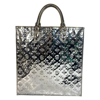 Louis Vuitton Monogram Miroir Argent Silver Leather Handbag Tote Bag (Pre-Owned)