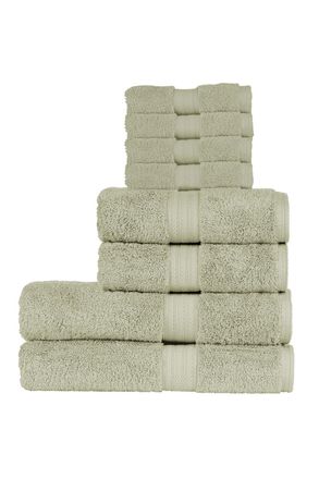 Christy Renaissance Luxury 675GSM Egyptian Cotton 8 Piece Towel Bale in Pale Green