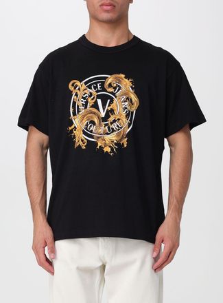 Versace Jeans Couture T-shirt in cotone con stampa barocca
