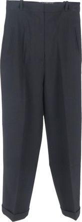 Jacquemus La Bomba Straight-Leg Trousers in Black Cotton
