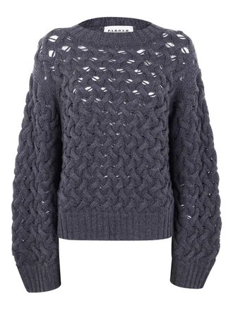 P.A.R.O.S.H. P. A.R. O.S. H. Round Neck Basket Stitch Sweater