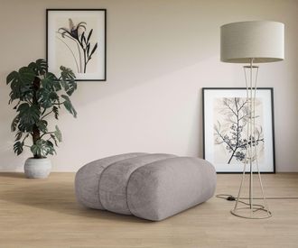 LeGer Home by Lena Gercke Polsterhocker »Priya Sitzhocker, moderne Steppung, auch in Bouclé« gemütlich und modern, Masse B/T/H: 90/106/46 cm