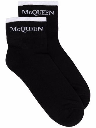 Alexander McQueen two-pack ribbed socks - Black