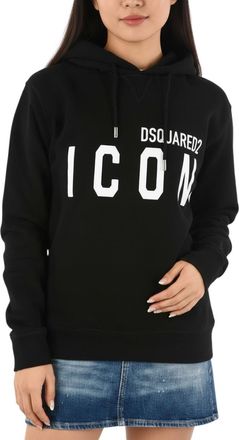 Dsquared2 Black Graphic Hood Sweatshirt