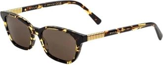 Bulgari Tubogas Zonnebril - Dames - Zonnebrillen - Bruin - 52 MM - Accessoires