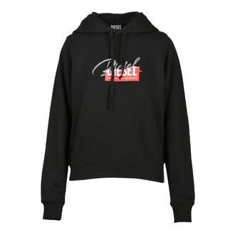 Diesel Hoodies & sweatvesten, Dames, Zwart, XS, Katoen, Felpa Corta