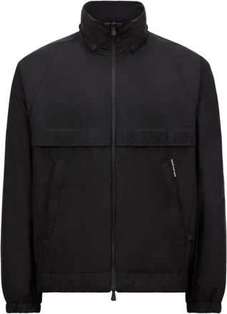 Moncler Jassen, Heren, Zwart, L, Nylon, Negara Opvouwbare Windbreaker met Capuchon