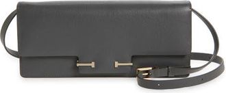 Tom Ford Leather East/West Shoulder Bag in 1G007 Grey at Nordstrom