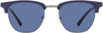 Ferragamo SF307S Square Brow Line Sunglasses - Navy
