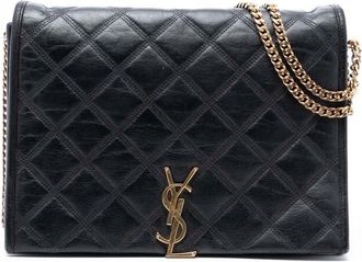 Saint Laurent Pre-owned Saint Laurent Small Quilted Lambskin Becky Chain Shoulder Bag GNR579607A.0220