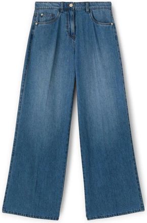 Motivi Jeans, Dames, Blauw, XS, Katoen, Wide Fit Palazzo Jeans