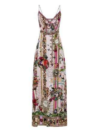 Camilla My Sweet Snow White maxi-jurk met uitgesneden details - Roze
