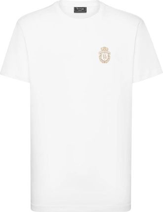 Billionaire Boys Club T-shirt Ronde Hals SS Crest - Heren - T-shirts - Wit - 4XL - Katoen - Tops