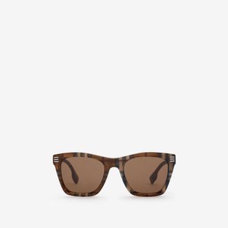 Burberry Check Square Sunglasses
